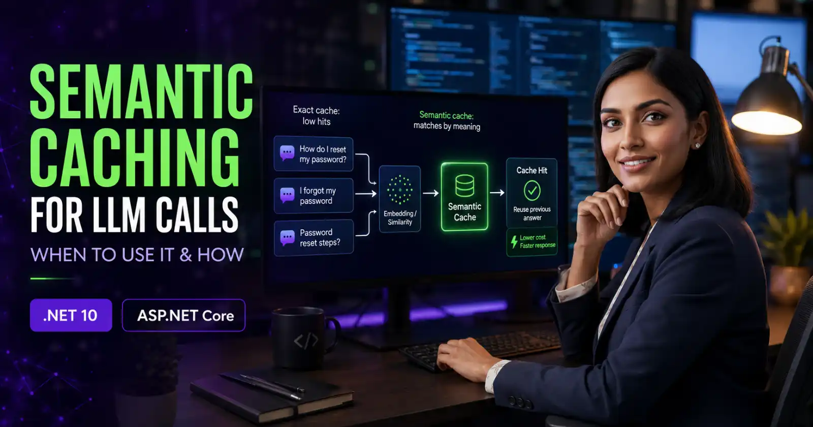 Semantic Caching for LLM Calls in ASP.NET Core: When to Use It and How