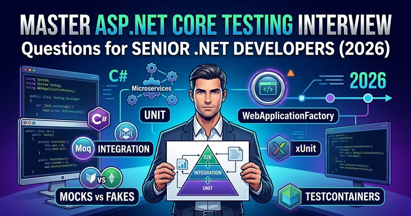 ASP.NET Core Testing Interview Questions for Senior .NET Developers (2026)