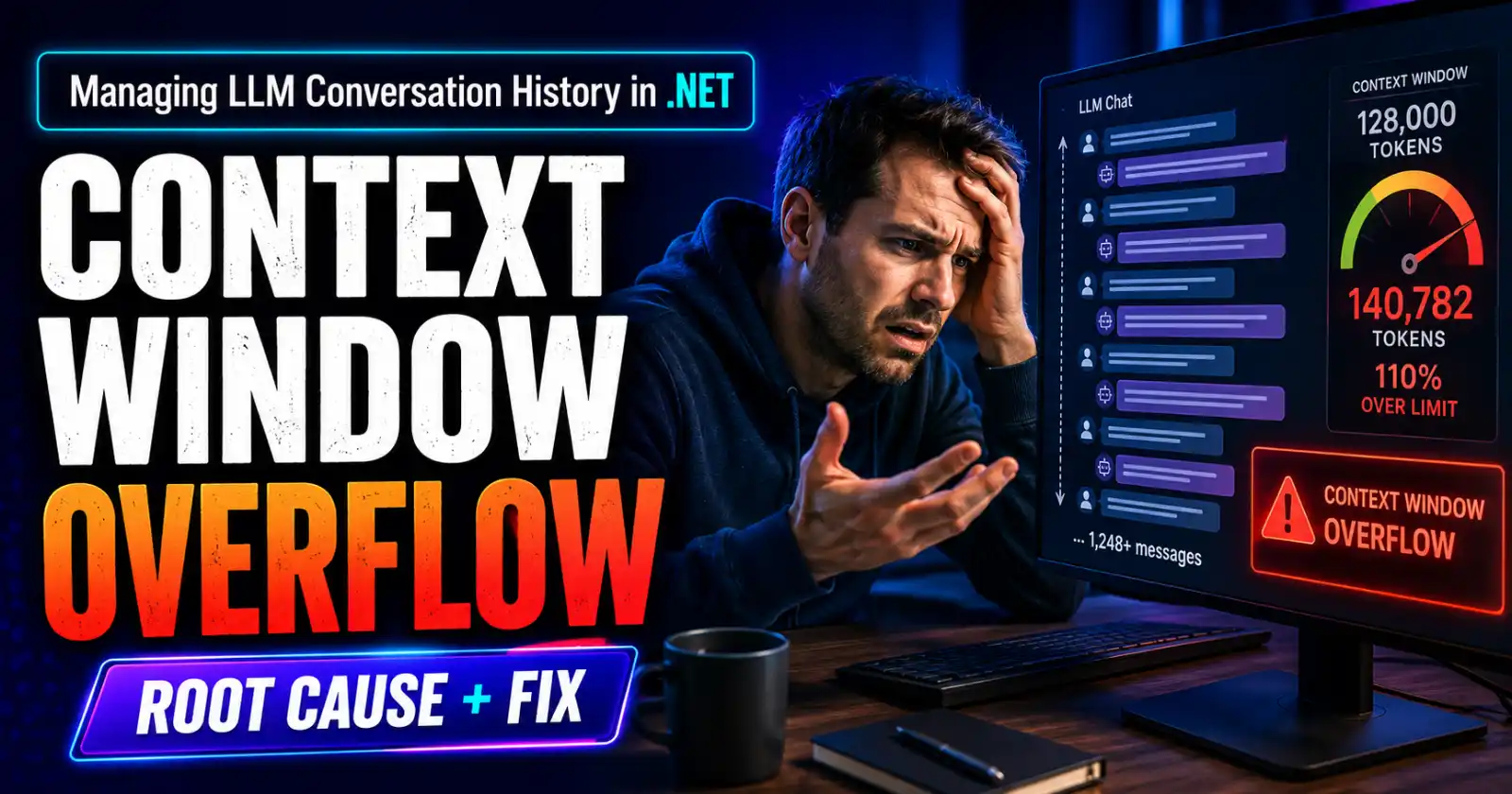 Managing LLM Conversation History in .NET: Root Cause and Fix for Context Window Overflow