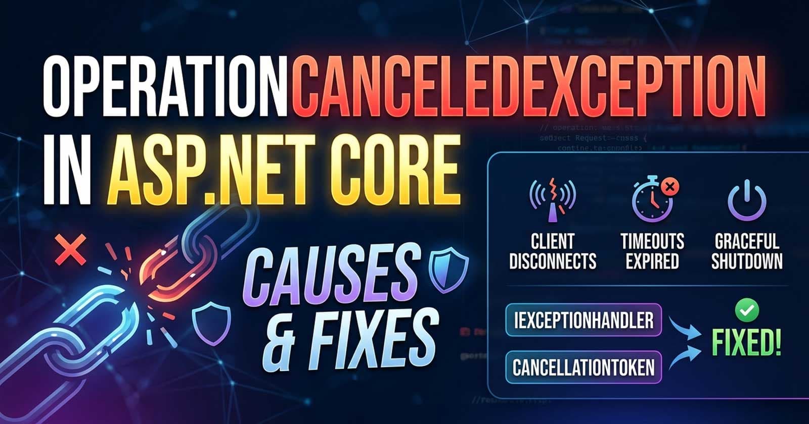 OperationCanceledException in ASP.NET Core: Causes and Fixes