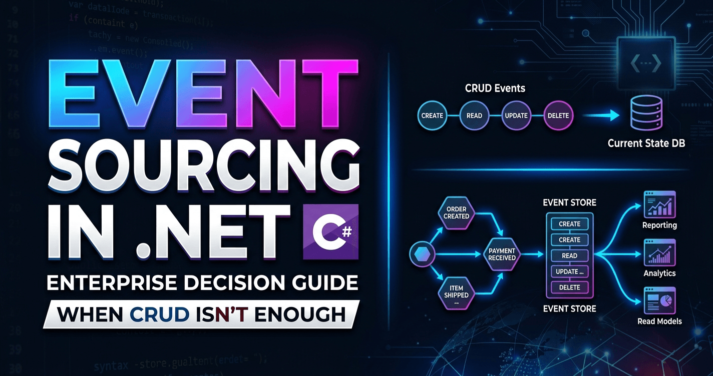 Event Sourcing in .NET: Enterprise Decision Guide for When CRUD Isn't Enough