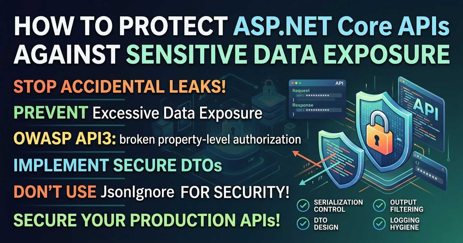How to Protect ASP.NET Core APIs Against Sensitive Data Exposure
