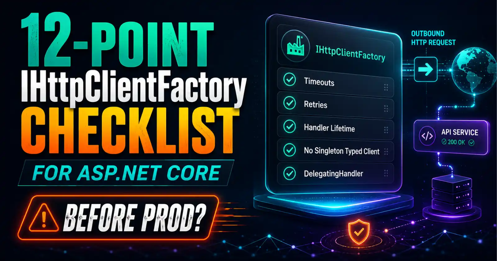 The 12-Point IHttpClientFactory Checklist for ASP.NET Core .NET Teams