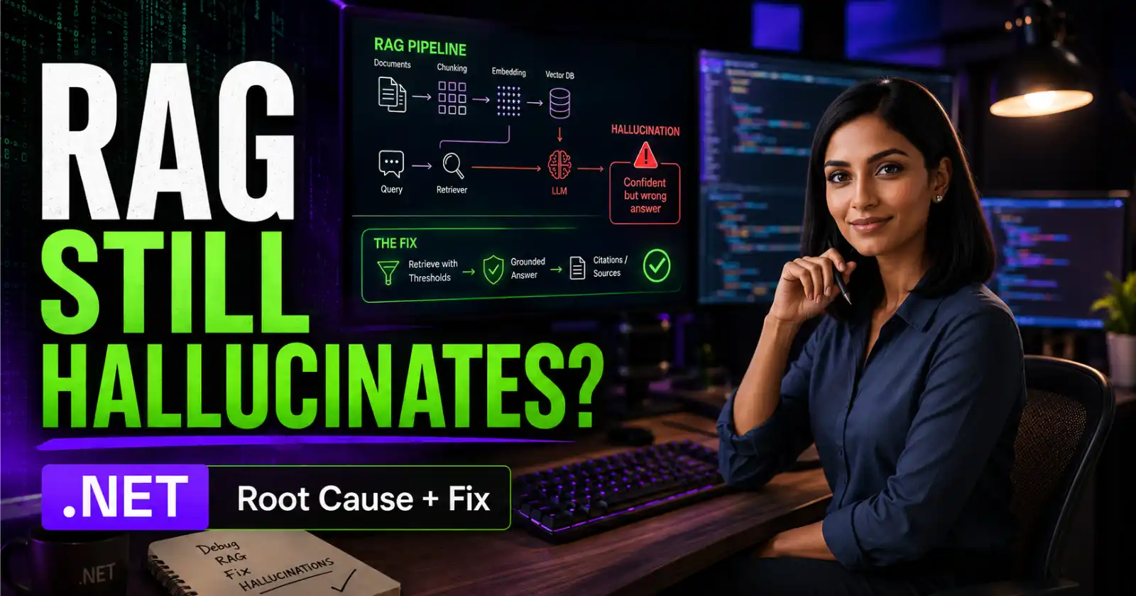 Why Your RAG Answers Still Hallucinate in .NET: Root Cause and Fix