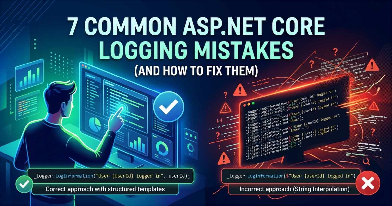 7 Common ASP.NET Core Logging Mistakes (And How to Fix Them)