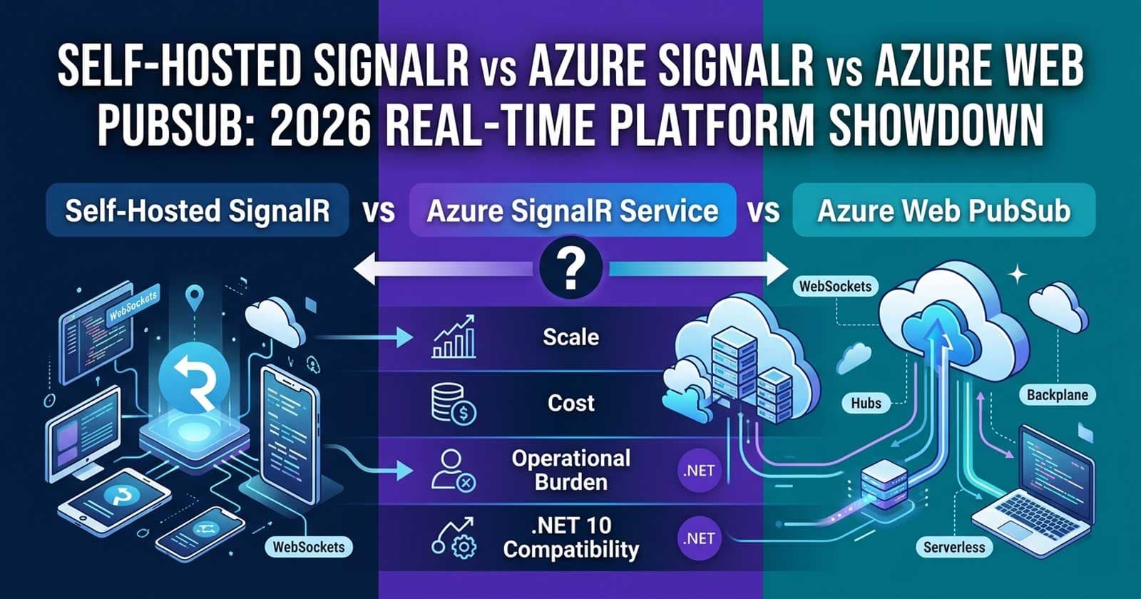 Self-Hosted SignalR vs Azure SignalR Service vs Azure Web PubSub in .NET: Which Real-Time Platform Should Your Team Use in 2026?