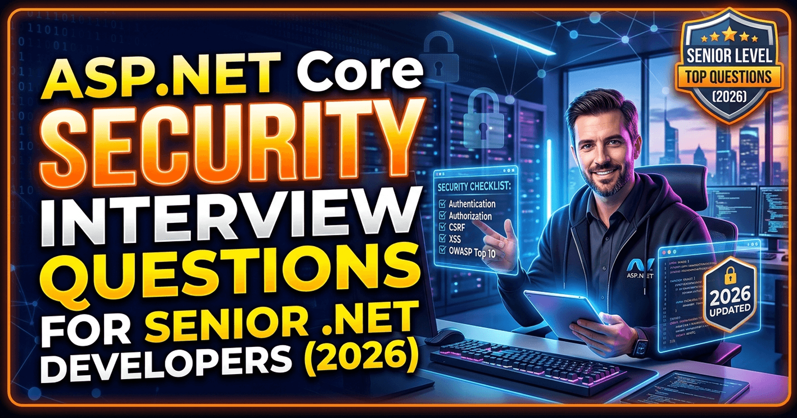 ASP.NET Core Security Interview Questions for Senior .NET Developers (2026)