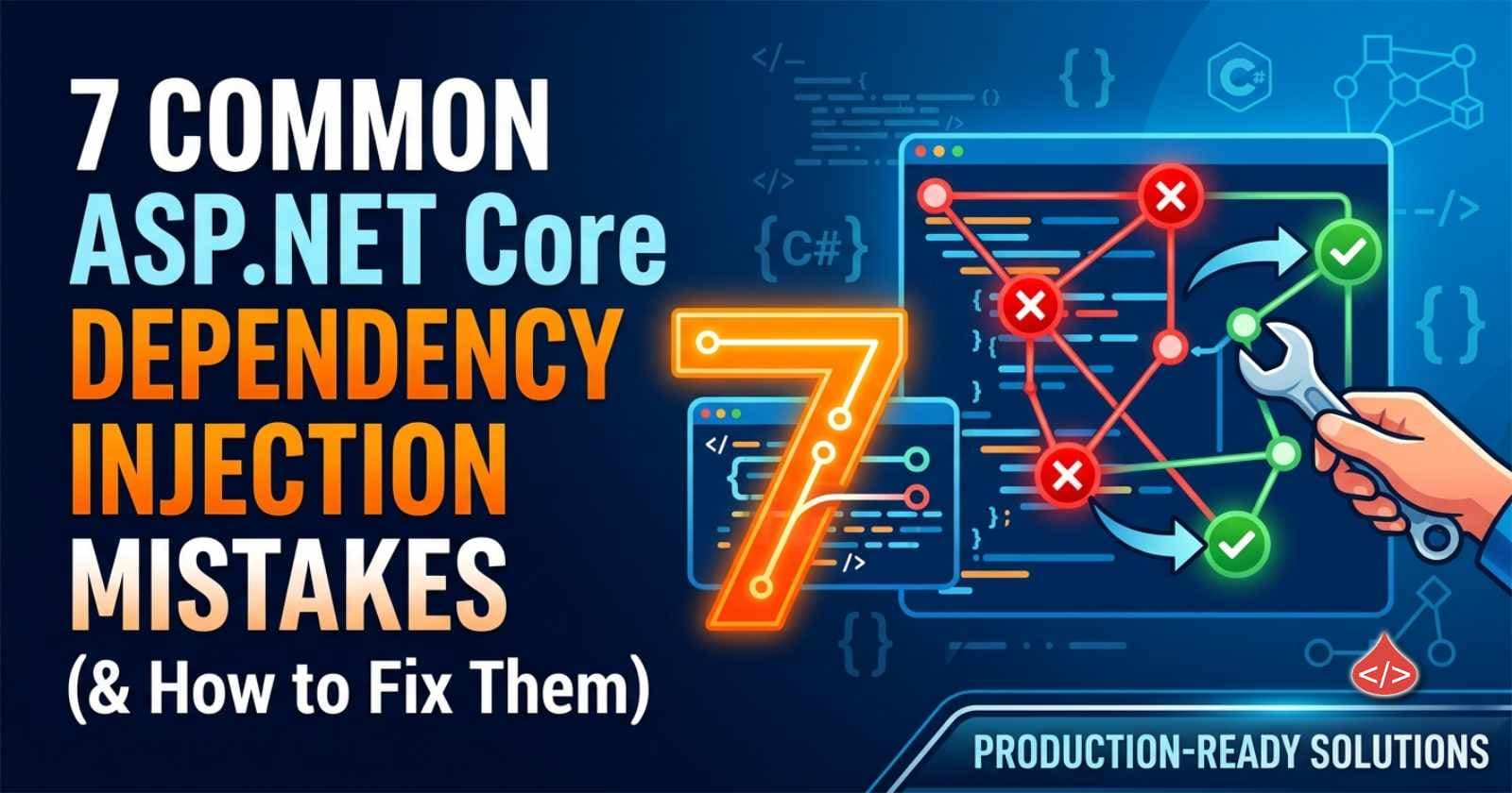 7 Common ASP.NET Core Dependency Injection Mistakes (And How to Fix Them)