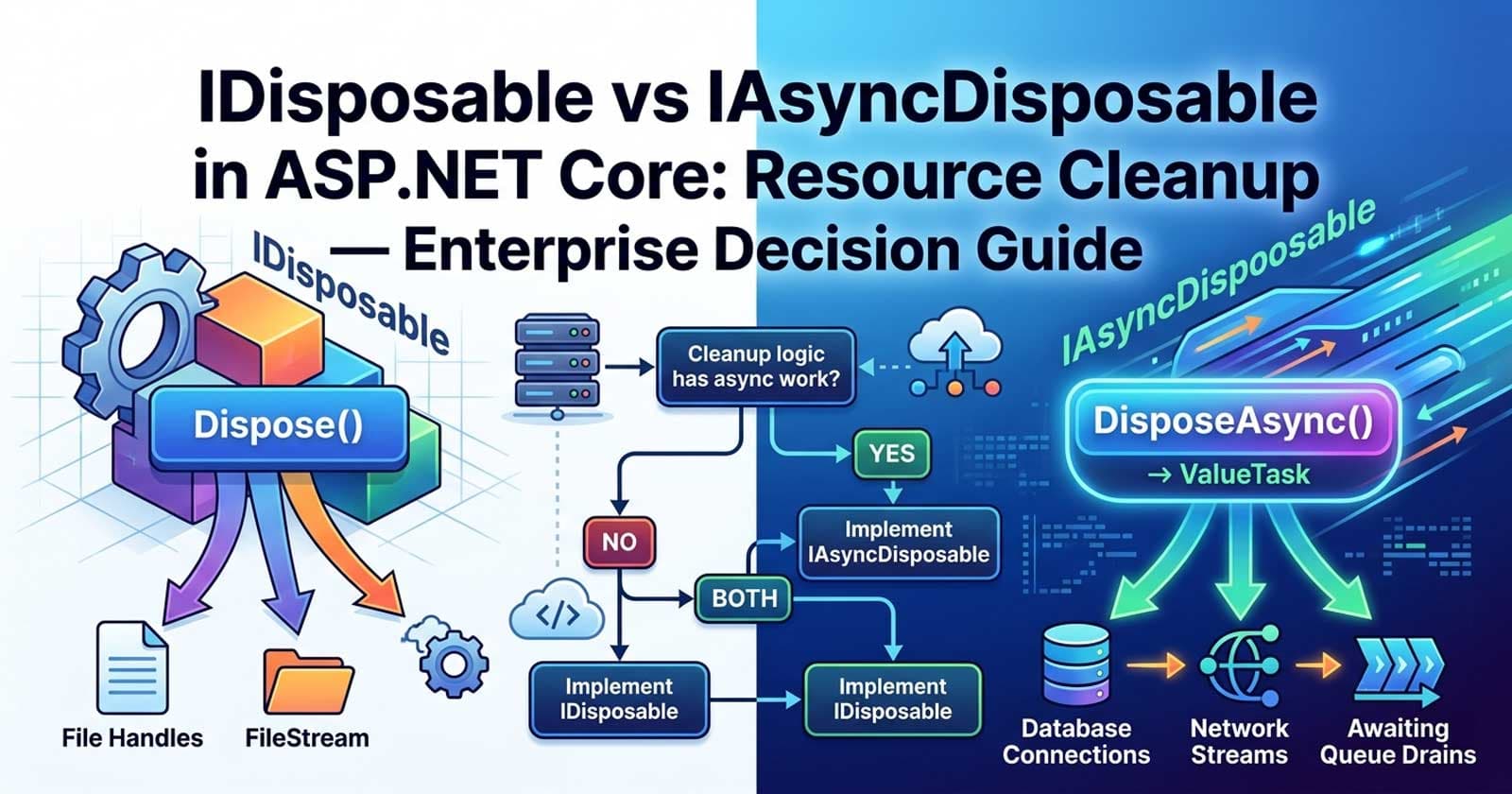IDisposable vs IAsyncDisposable in ASP.NET Core: Resource Cleanup — Enterprise Decision Guide