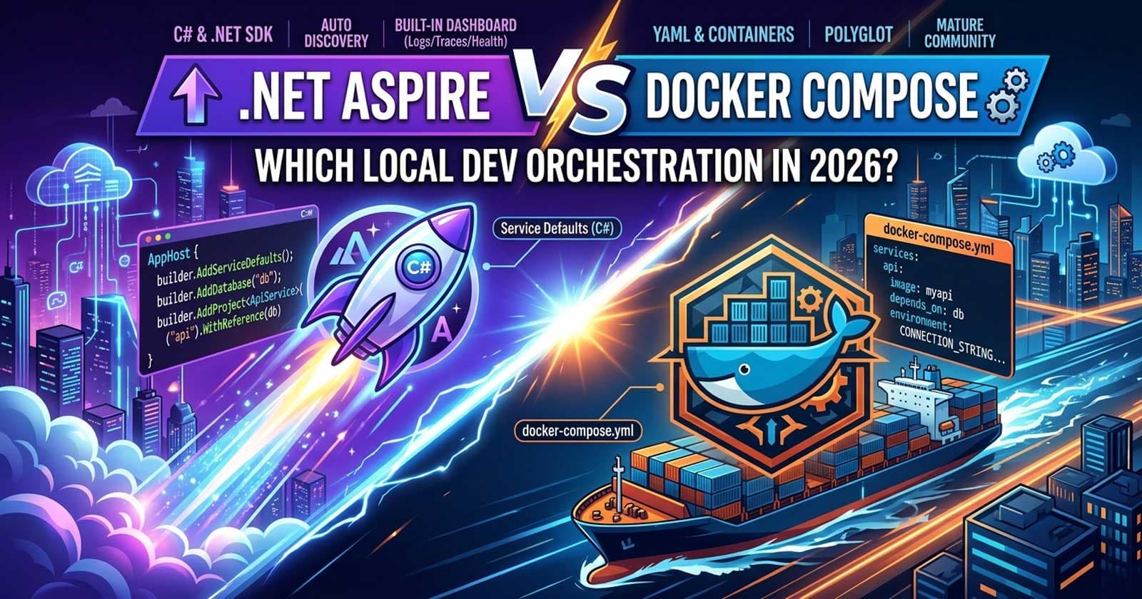 .NET Aspire vs Docker Compose in .NET: Which Local Dev Orchestration Should Your Team Use in 2026?