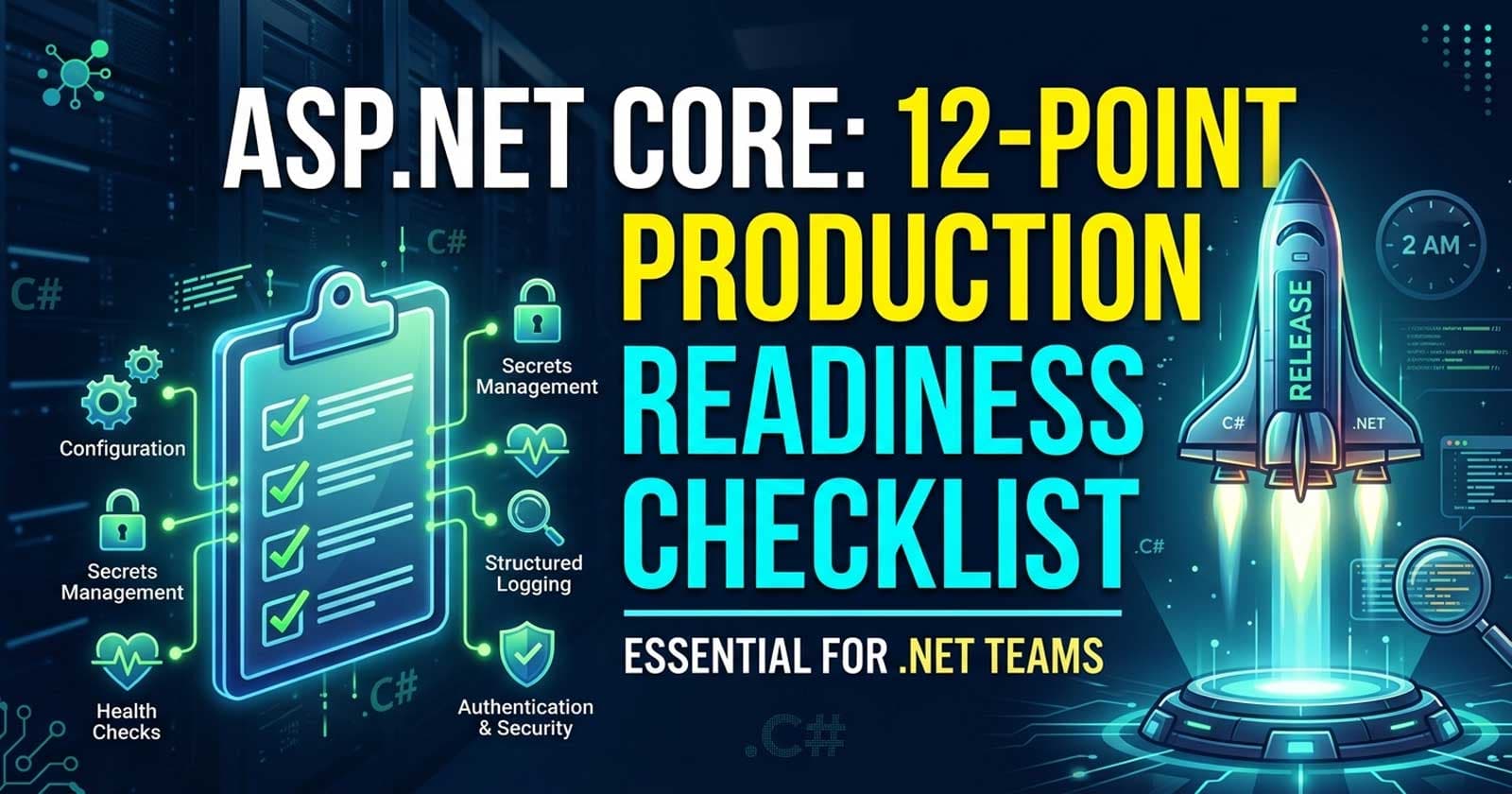 The 12-Point ASP.NET Core Production Readiness Checklist for .NET Teams