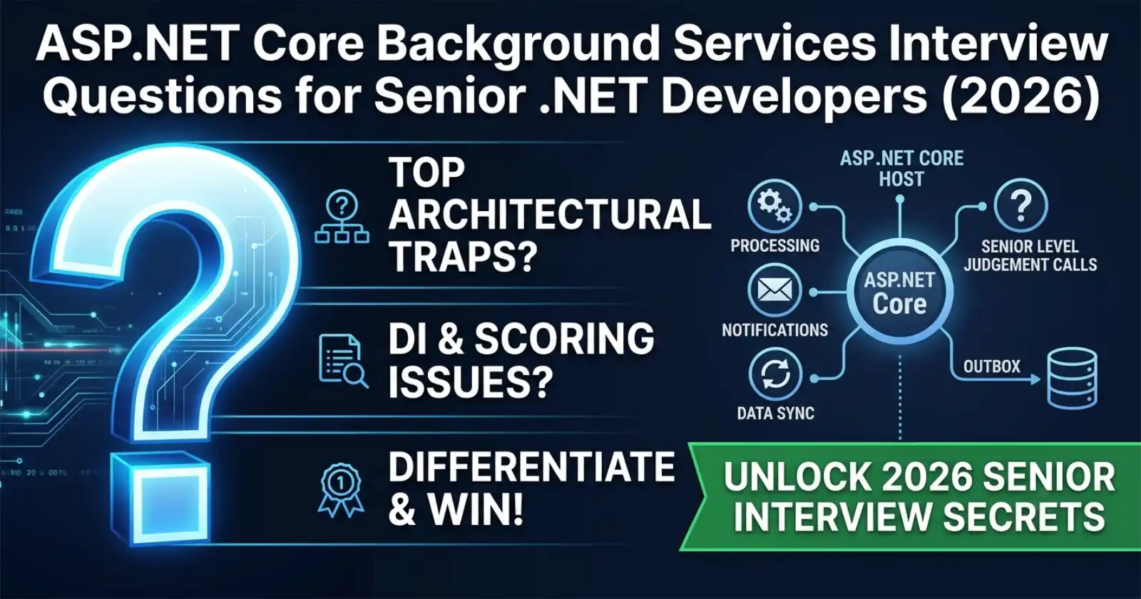 ASP.NET Core Background Services Interview Questions for Senior .NET Developers (2026)