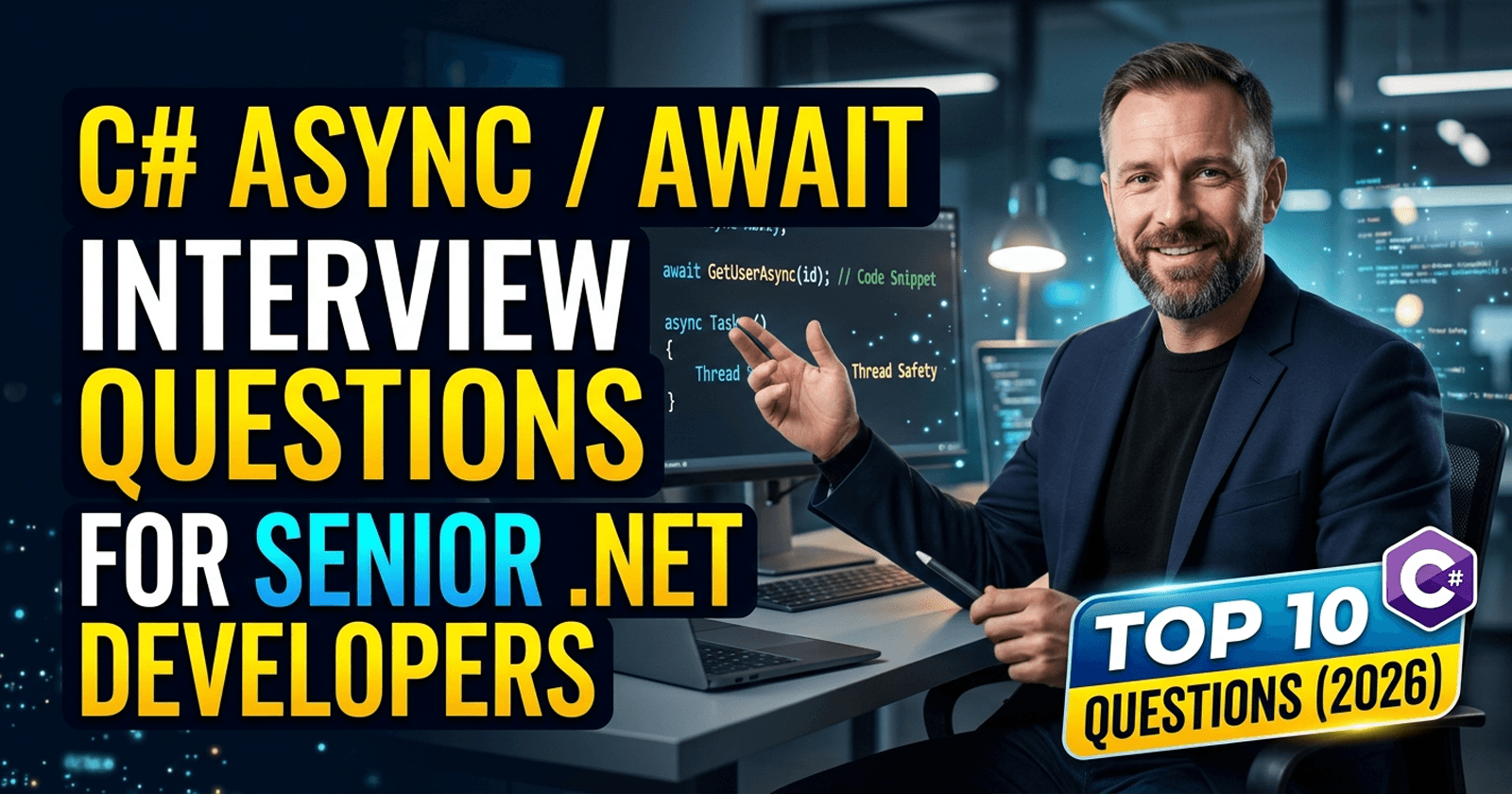 C# Async/Await Interview Questions for Senior .NET Developers (2026)