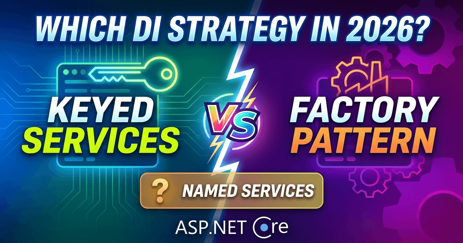 Keyed Services vs Factory Pattern vs Named Services in ASP.NET Core: Which DI Strategy Should Your .NET Team Use in 2026?