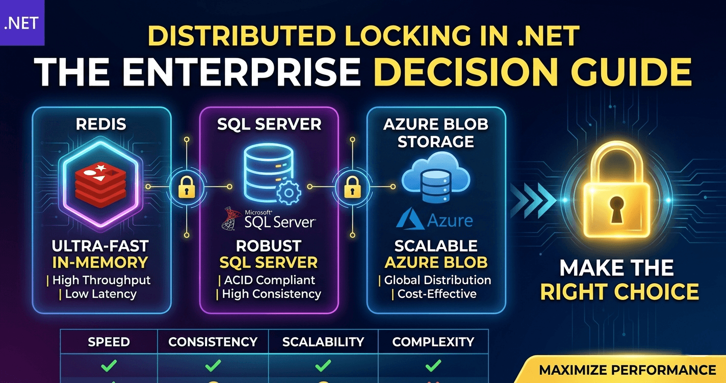 Distributed Locking in .NET: Redis vs SQL Server vs Azure Blob β Enterprise Decision Guide