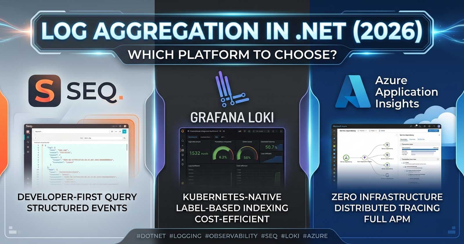 Seq vs Grafana Loki vs Azure Application Insights in .NET: Which Log Aggregation Platform Should Your Team Use in 2026?