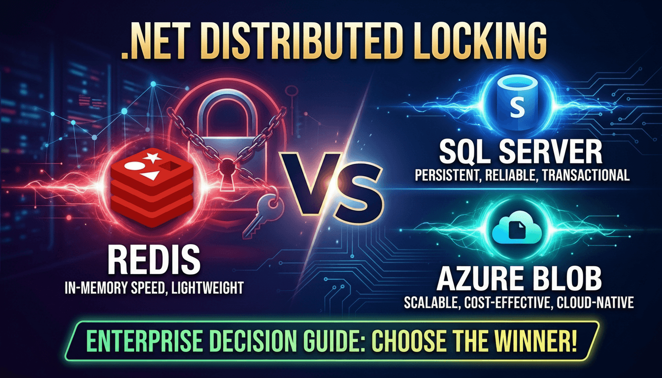 Distributed Locking in .NET: Redis vs SQL Server vs Azure Blob β Enterprise Decision Guide