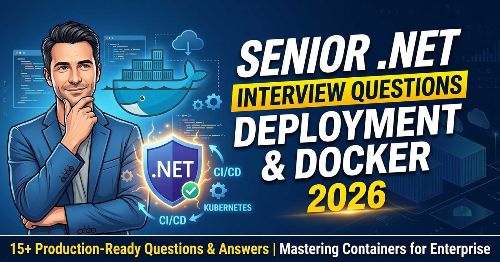 ASP.NET Core Deployment & Docker Interview Questions for Senior .NET Developers (2026)