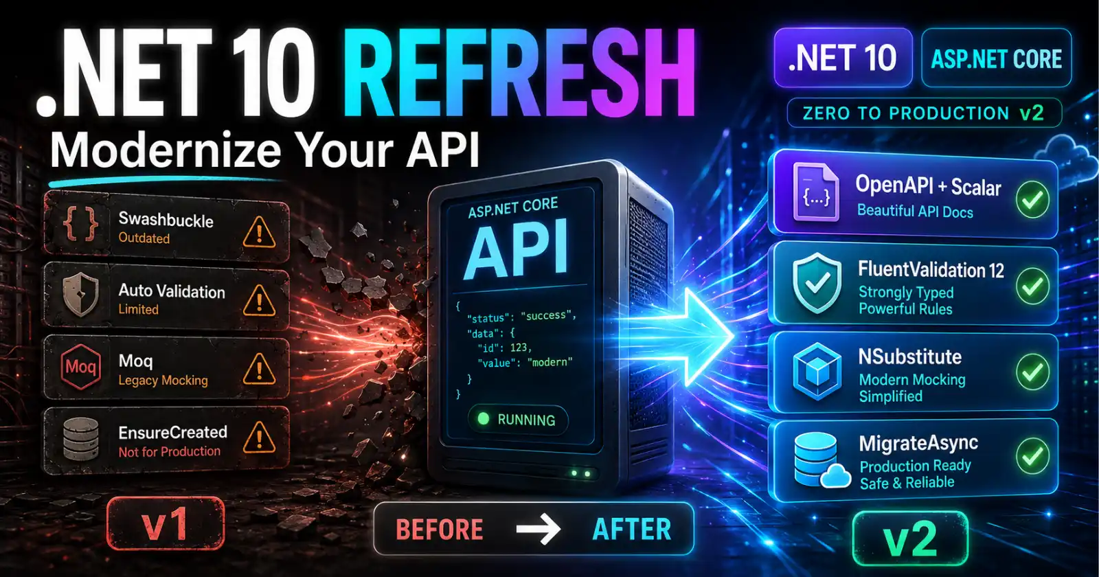 Modernizing an ASP.NET Core API to .NET 10: What Changed in the Zero to Production v2 Refresh