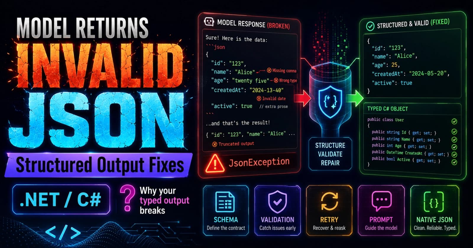 Model Returns Invalid JSON in .NET: Structured Output Fixes