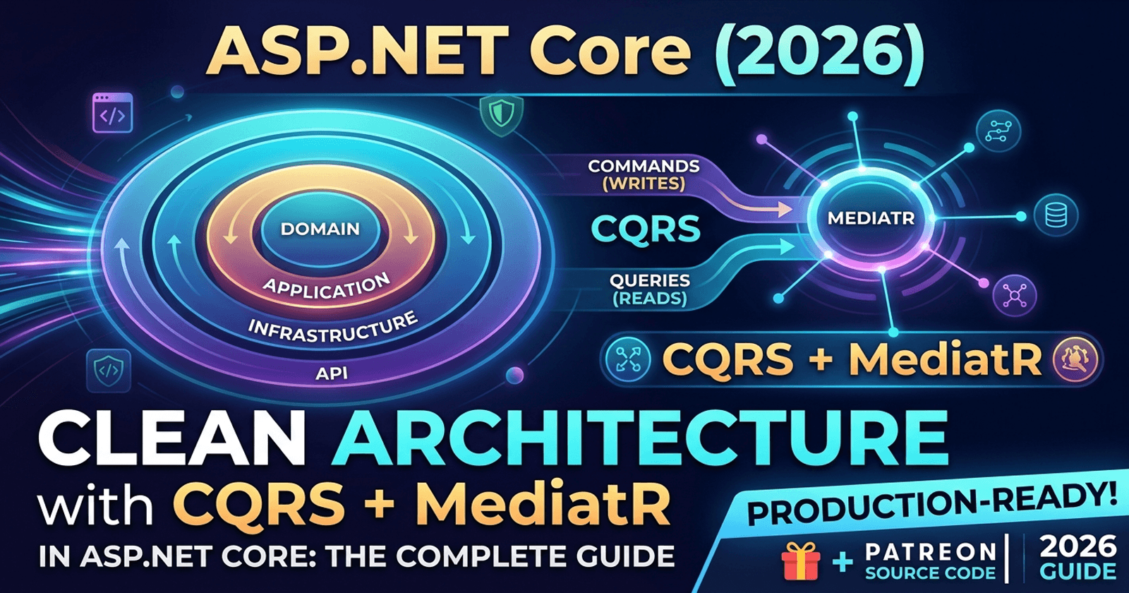 Clean Architecture with CQRS + MediatR in ASP.NET Core: The Complete Guide (2026)
