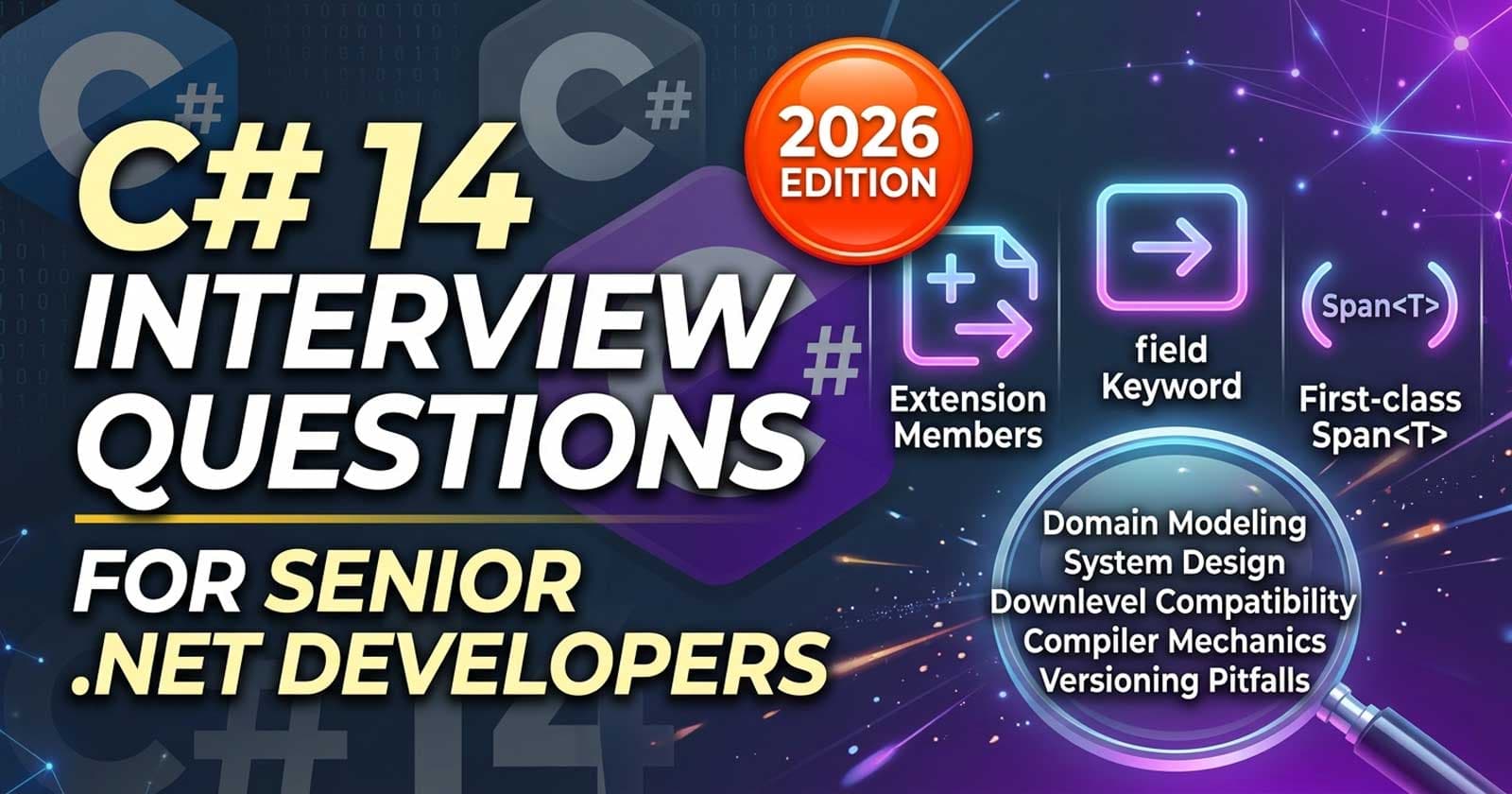 C# 14 Interview Questions for Senior .NET Developers (2026)
